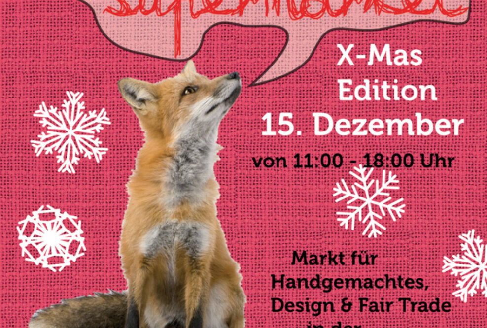Weihnachtsedition des handmade supermarkets am 15.12. in der Kreuzberger Markthalle Neun