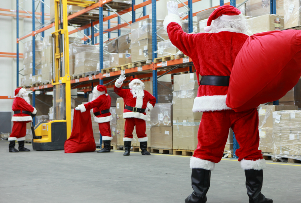 Weihnachtsmann schwört in der Geschenke-Logistik auf KELVIN WMS