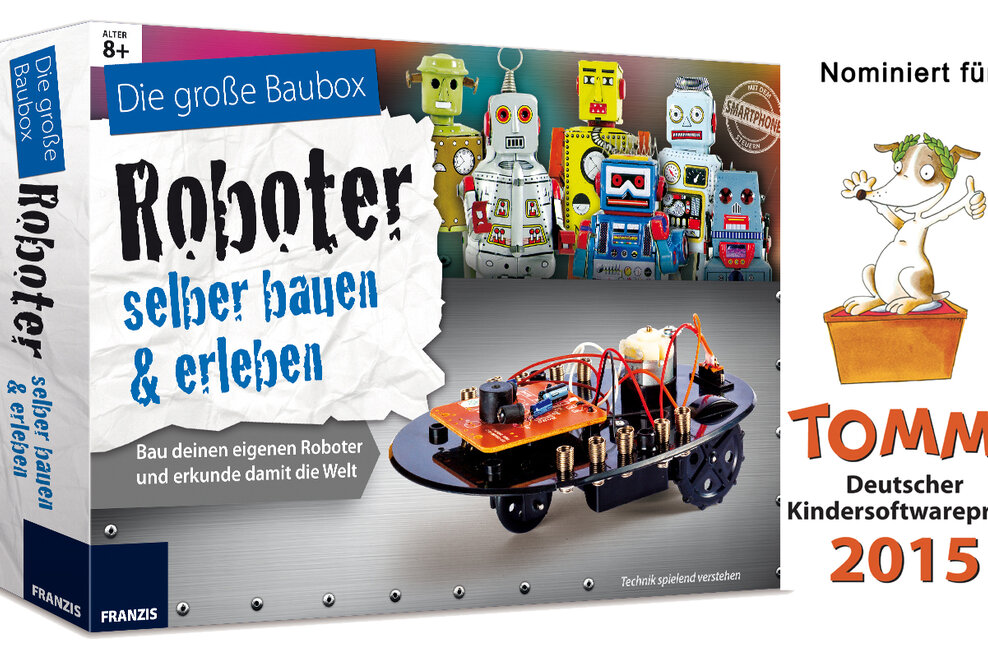 Franzis Elektronik Lernbaukasten nominiert für Tommi – Deutscher Kindersoftwarepreis 2015