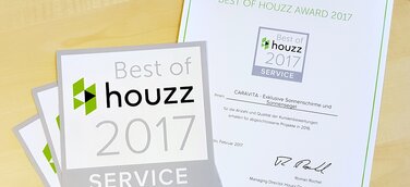 CARAVITA® mit dem „Best of Houzz“-Award 2017 ausgezeichnet