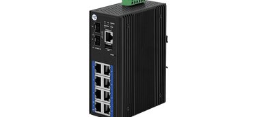 Industrial managed 10 Gigabit Ethernet High PoE Switch nach IEEE 802.3at/af Standard für 12V DC bis 55V DC Umgebungen