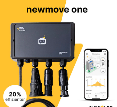 Das smarte newmove System kombiniert kleine PV Anlagen mit der smarten newmove App