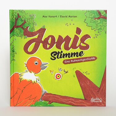 Bilinguales Kinderbuch "Jonis Stimme / Joni&#039;s Voice" im Chocolate Flowers Kinderbuchverlag